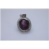Image 1 : 30.75 CTW RUBY STAR WITH DIAMOND PENDANT .925 STERLING