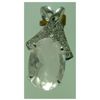 Image 1 : 19.00 CTW Rose Quartz PENDANT .925 STERLING SILVER