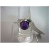 Image 1 : NATURAL 32.00 CTW AMETHYST RING .925 STERLING SILVER