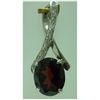 Image 1 : 19.00 CTW Garnet PENDANT .925 STERLING SILVER