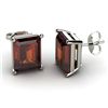Image 1 : Genuine 3.40 ctw Garnet Earring 14k W/Y Gold