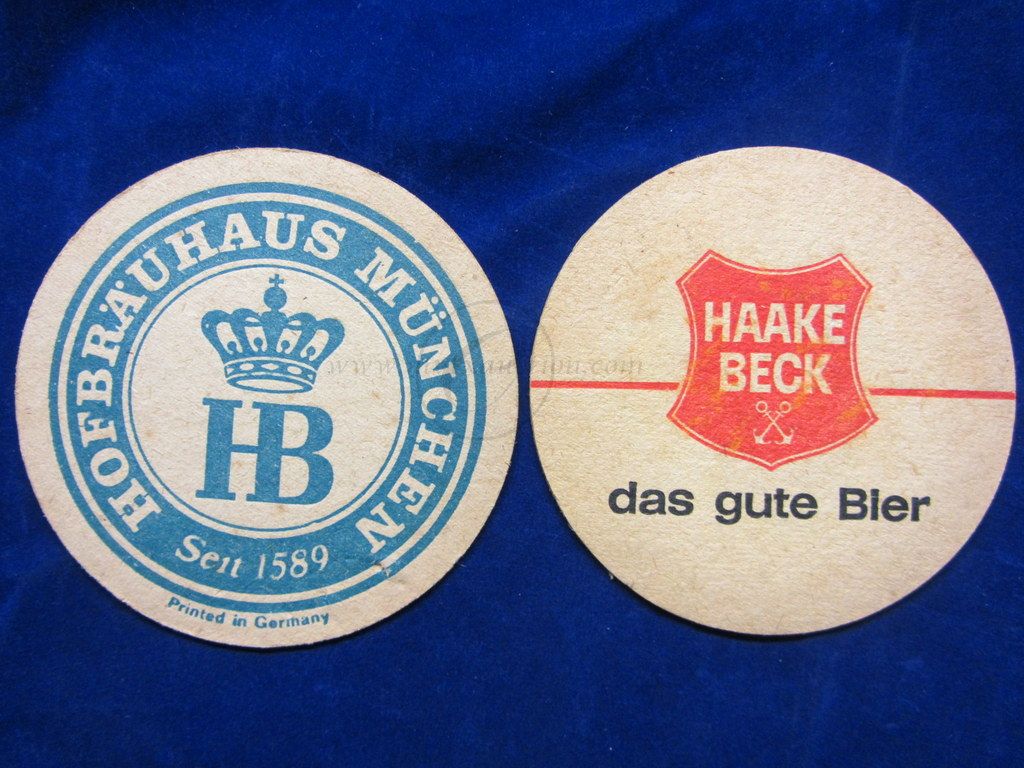 Vintage German Beer Coasters