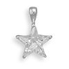 Image 1 : GENUINE STERLING SILVER CZ Star Pendant