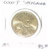 Image 1 : 2000-P SACAGAWEA DOLLAR RED BOOK VALUE IS $5.00 *RARE MS HIGH GRADE*!!