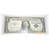 Image 1 : 1957 B SERIES $1 SILVER CERTIFICATE SERIAL # W40183798A *RARE EXTRA FINE HIGH GRADE*!!