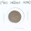 Image 1 : 1901 INDIAN HEAD PENNY *NICE COIN - PLEASE LOOK AT PICTURE TO DETERMINE GRADE**!!