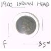 Image 1 : 1900 INDIAN HEAD PENNY RED BOOK VALUE IS $5.00 *FINE GRADE**!!