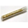 Image 1 : VIAL OF GOLD *FLAKES & PEICES* TOTAL WEIGHT INCLUDING THE VIAL IS 2.52 GRAMS!!