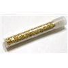 Image 1 : VIAL OF GOLD *FLAKES & PEICES* TOTAL WEIGHT INCLUDING THE VIAL IS 2.52 GRAMS!!
