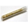 Image 1 : VIAL OF GOLD *FLAKES & PEICES* TOTAL WEIGHT INCLUDING THE VIAL IS 2.52 GRAMS!!