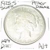 Image 1 : 1925-S PEACE SILVER DOLLAR *EXTREMELY RARE KEY DATE AU+ HIGH GRADE* COIN CAME OUT OF SAFE!!!