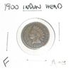 Image 1 : 1900 INDIAN HEAD PENNY RED BOOK VALUE IS $5.00 *FINE GRADE*!!