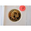 Image 1 : 2007 US Presidential James Madison $1; Pure 24K Gold Enriched; EST. $5-10