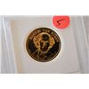 Image 1 : 2008 US Presidential Martin Van Buren $1; Pure 24K Gold Enriched; EST. $5-10