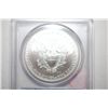 Image 2 : 2010 Silver Eagle $1 25th Year Of Issue; PCGS Graded MS70; EST. $100-125