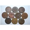 Image 2 : Indian Head One Cent; Various Dates & Conditions; Lot of 10; EST. $10-20