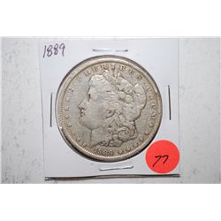 1889 Silver Morgan $1; EST. $30-40