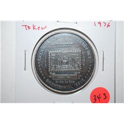 1976 U.S.P.S. Bicentennial Issue Declaration Of Independence Liberty Bell Token; EST. $3-5