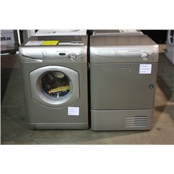 ARISTON SILVER FRONT LOAD WASHER & DRYER SET