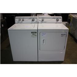 HUEBSCH COMMERCIAL WHITE WASHER & DRYER SET