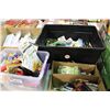 Image 2 : 8 BINS OF ASSORTED KITCHEN WARE & ORGANIZERS