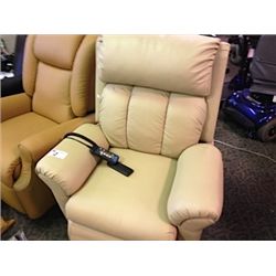 TAN LEATHER LIFT ASSISST ELECTRIC MASSAGE CHAIR