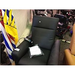 BLACK LEATHER LIFT ASSISST ELECTRIC MASSAGE CHAIR