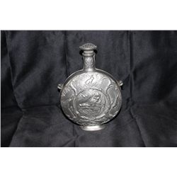 MOST UNUSUAL PEWTER CANTEEN