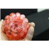 Image 4 : GREAT ART GLASS VASE - FENTON? - 7.5"