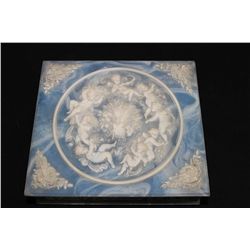 DIVIDED DRESSER BOX 7.5" X 7.5" INCOLAY STONE USA