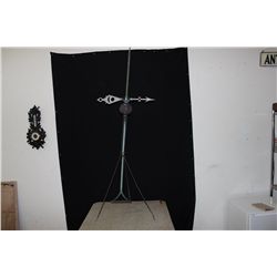 EARLY COPPER AND GLASS WEATHER VANE - NICE COND.