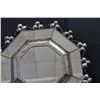 Image 2 : UNUSUAL PIE TIN MIRROR IN EXC. COND. 19" X 19"