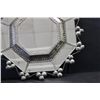 Image 3 : UNUSUAL PIE TIN MIRROR IN EXC. COND. 19" X 19"