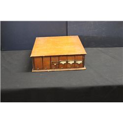 6 DRAWER GLOVE BOX A.N. RUSSEL & SONS ILION, N.Y.