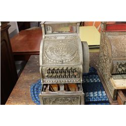 NATION BRASS CASH REGISTER - NEEDS KEY & MINOR WORK