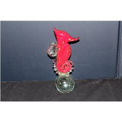 ANN PRIMROSE "SEAHORSE" MURANO GLASS