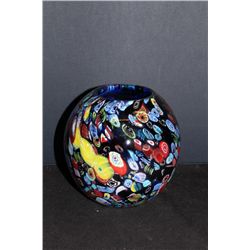 ANN PRIMROSE ART GLASS BUD VASE