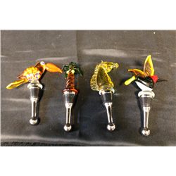 MURANO 4 BOTTLE STOPPERS - 4"