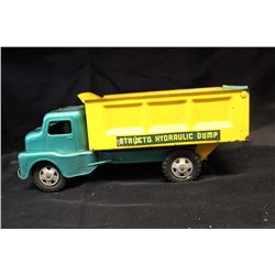 STRUCTO DUMP TRUCK - NEEDS PAINT - ALL SOLID - DENT FREE METAL - 12"