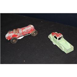 METAL TRUCK BY EXCEL 6.5" - RACE CAR UNMARKED 7" - COMPLETE IN GOOD COND.