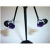 Image 1 : 16.00 CTW AMETHYST EARRING .925 STERLING SILVER