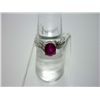 Image 1 : NATURAL 14.75 CTW RUBY RING .925 STERLING SILVER