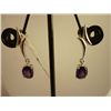 Image 1 : 21.75 CTW AMETHYST EARRING .925 STERLING SILVER