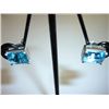 Image 1 : 21.50 CTW BLUE TOPAZ EARRING .925 STERLING SILVER