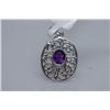 Image 1 : 20.17 CTW AMETHYST PENDANT .925 STERLING SILVER