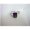 Image 1 : NATURAL 16.50 CTW  AMETHYST RING .925 STERLING SILVER
