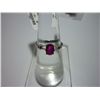 Image 1 : 9.00 CTW RUBY RING .925 STERLING SILVER