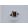 Image 1 : 11.60 CTW TIGER EYE RING .925 STERLING SILVER