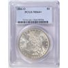 Image 1 : 1884 O MORGAN SILVER DOLLAR PCGS MS64+