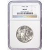 Image 1 : 1943 WALKING LIBERTY HALF DOLLAR NGC MS65